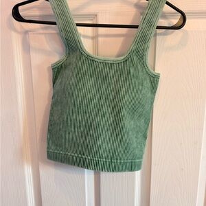 NEW— IN BAG — Zenana Outfitters Sage Ribbed Tank Top